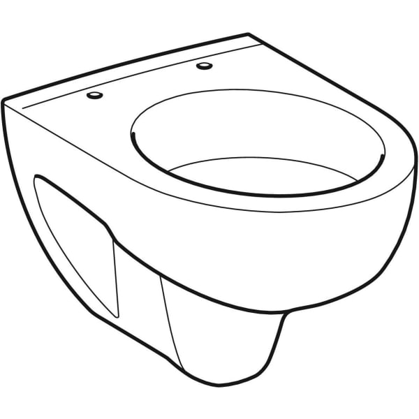 Geberit Renova Compact Wand-WC Tiefspüler verkürzte Ausladung 48cm, weiß, KeraTect