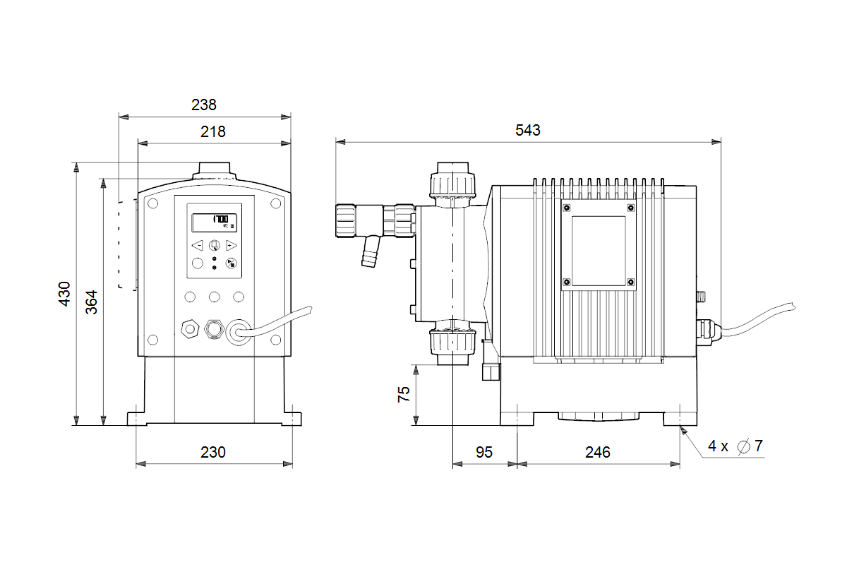 GRUNDFOS Digitale Dosierpumpen DME940-4 AR-PP/E/G-F-31A2A2F