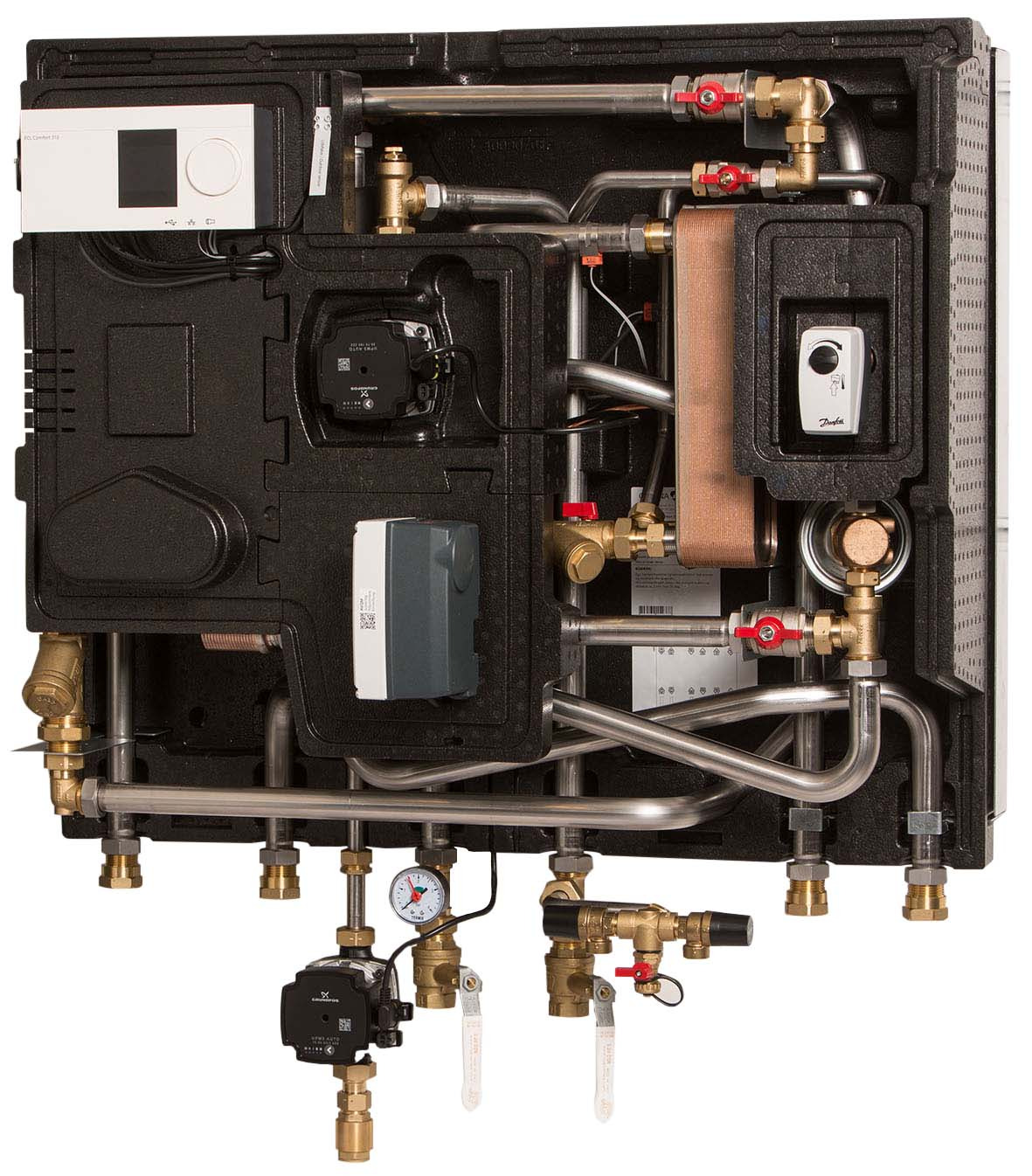 Danfoss Hausstation Compact 28 MS VVX-FI 1-1, PWH:98kW-H:32kW, TR-STW