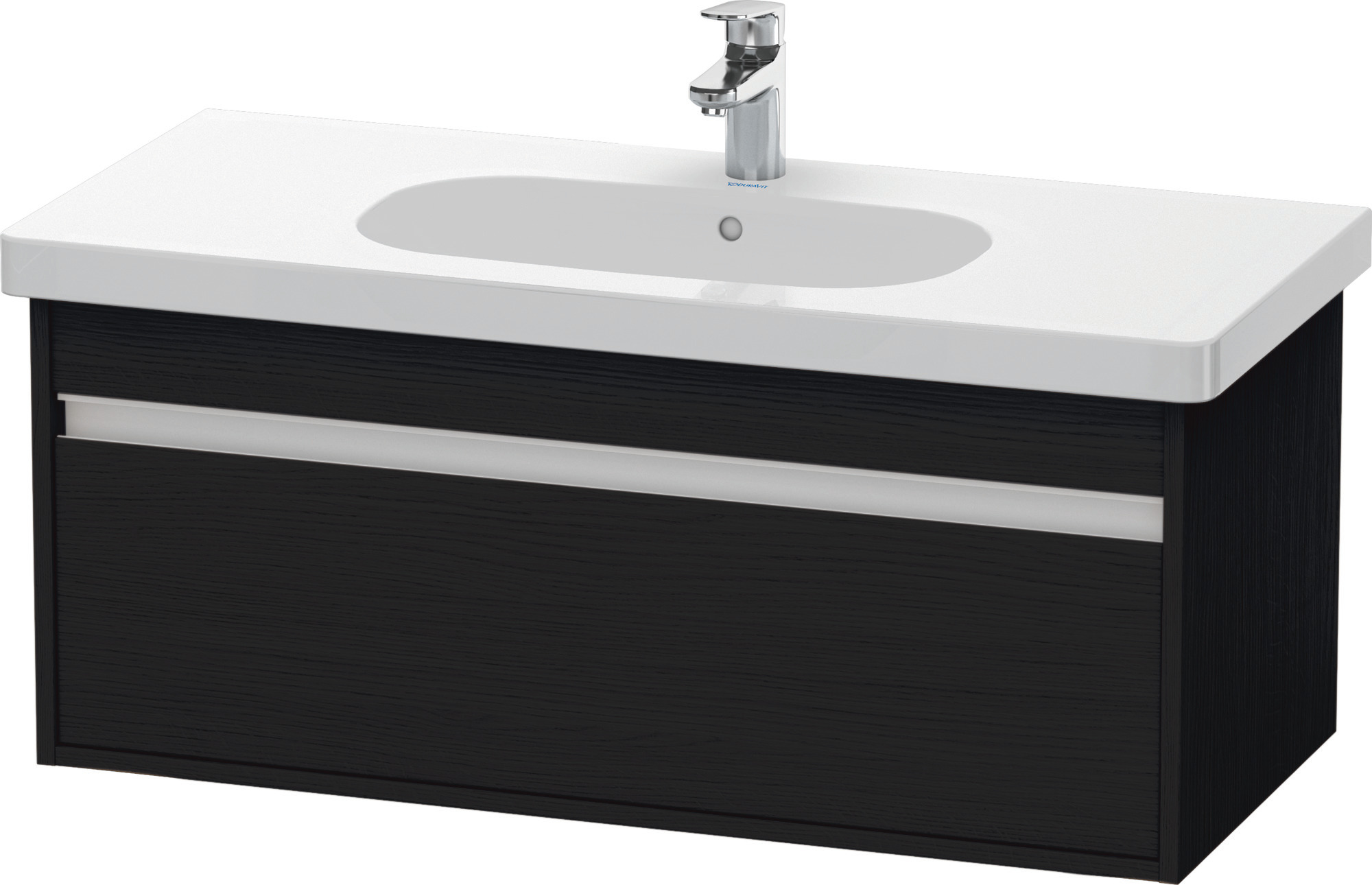 Duravit WTU wandhängend Ketho 455x1000x410mm 1 Auszug, für 034210, Eiche Schwarz
