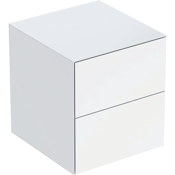 Geberit ONE Seitenschrank mit 2 Schubl. 45x49,2x47cm, weiß hgl.