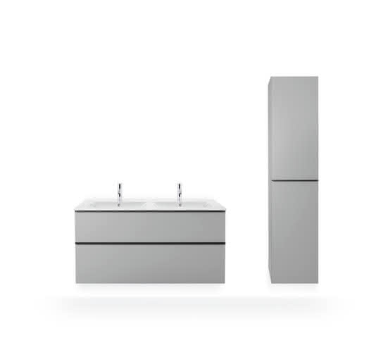 DU Doppel-WT,Möbel-DWT ME by Starck 1300mm, m.ÜL, 1 HL je Becken, weiß