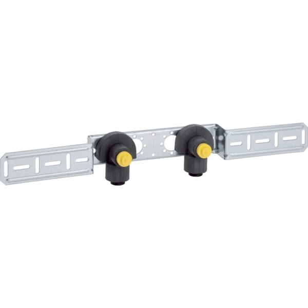 Geberit PushFit Anschlusswinkel 90Gr vormont. zweifach Rg d20-Rp1/2 schallgedämmt