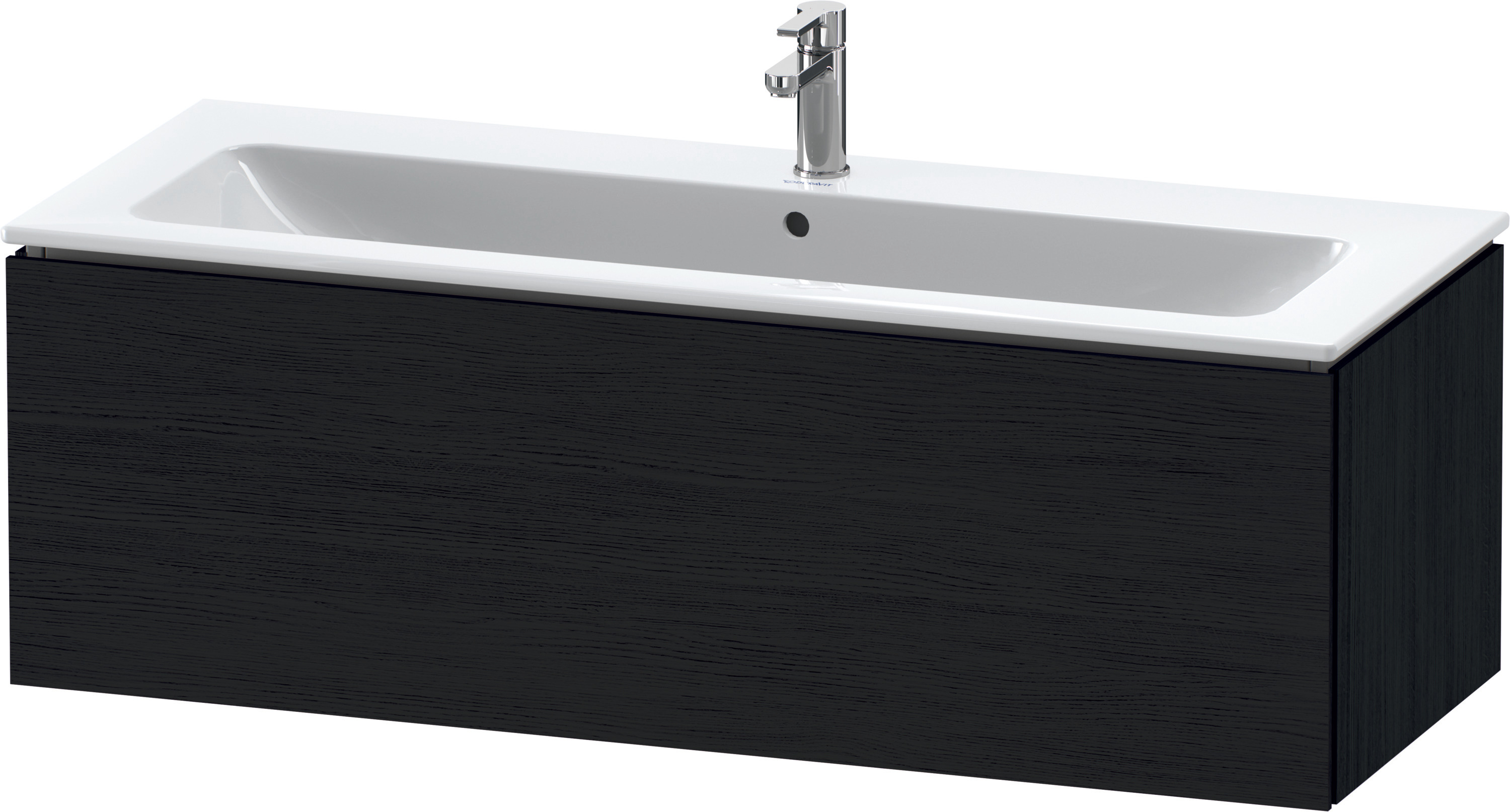Duravit WTU wandh. L-Cube 481x1220x400mm 1 Auszug, f.233612, Eiche Schwarz