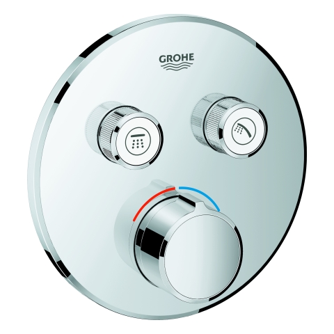 GROHE Unterputzmischer SmartControl 29145 rund FMS 2 Absperrventile chrom