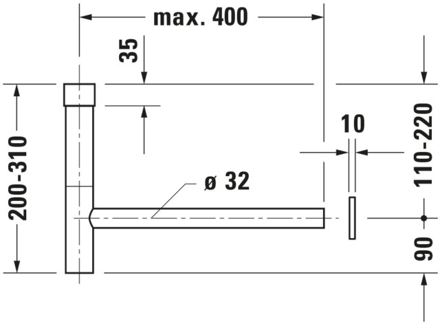 Duravit Design Siphon Bronze Gebürstt