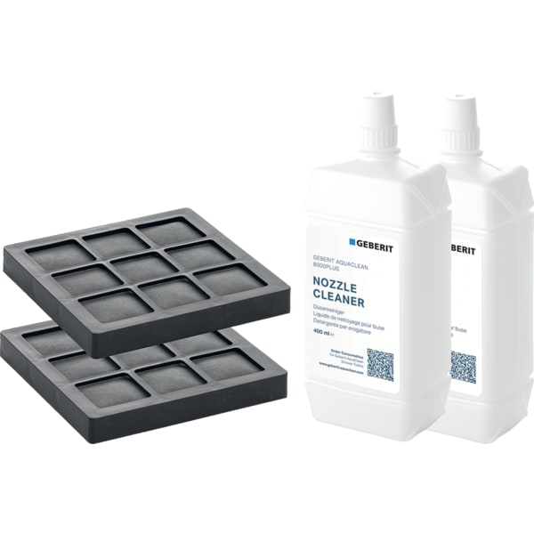 Geberit Set Aktivkohlefilter u. Düsenreiniger f. Geberit AquaClean 8000+ WC-Anl (2St.)