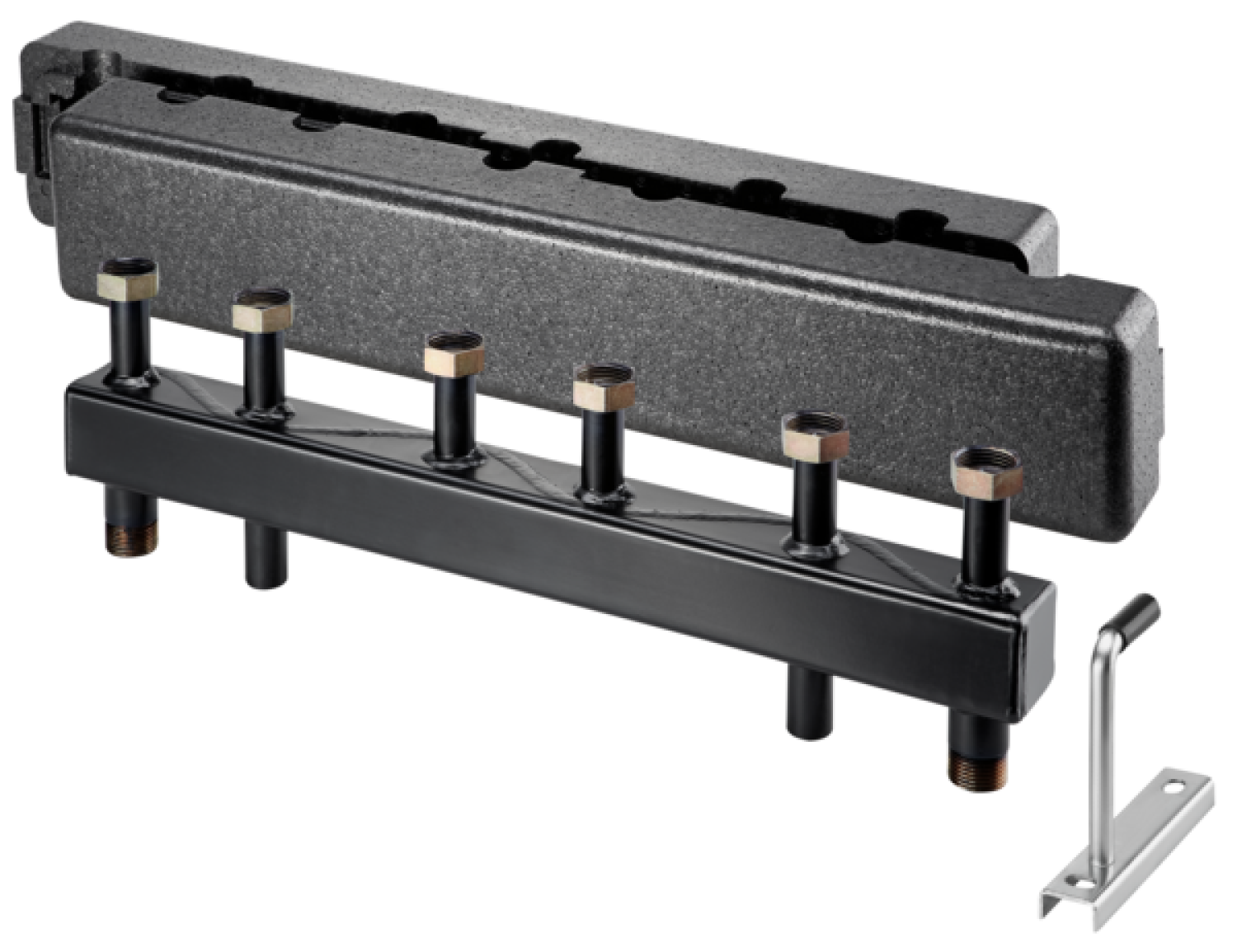 OVENTROP-Verteilerbalken für Regumat DN 20, für 3 Heizkreise, Stahl