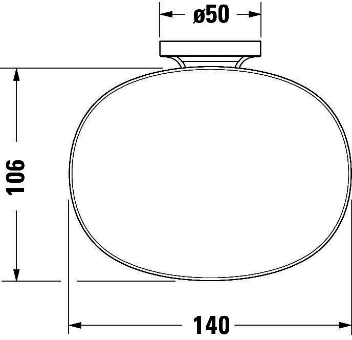 DU Starck T Seifenschale, Chrom, Akzentfarbe: Weiß Matt, 140x119x66 mm, :