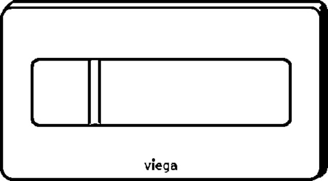 Viega WC Betätigungsplatte Visign for More 105 8357.1 in glas schwarz