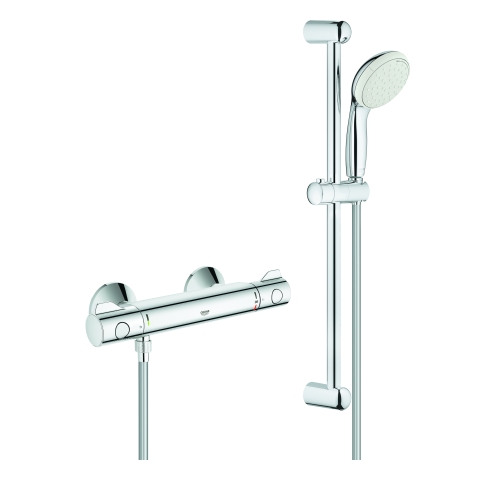 GROHE THM-Brausebatterie Grohtherm 800 34565_1 mit Brausegarnitur 600mm chrom GROHE THM-Brausebatterie Grohtherm 800 34565_1 mit Brausegarnitur 600mm chrom
