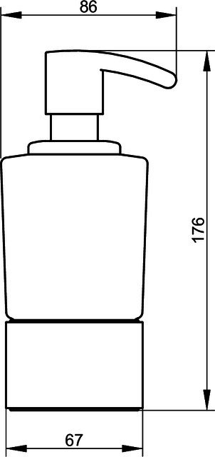KEUCO Schaumseifenspender Elegance 11653 Opalglas, mattiert, lose