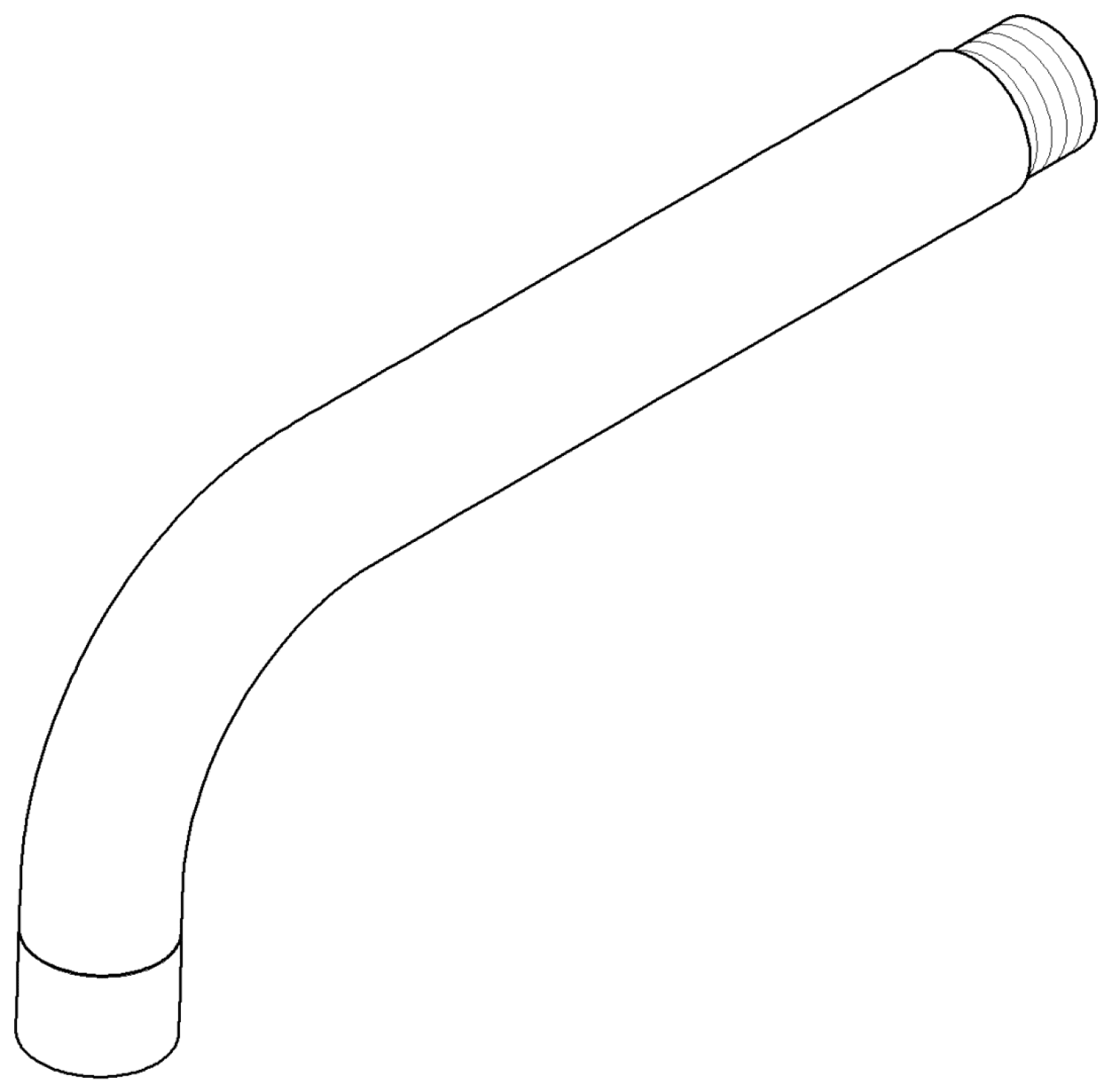 DO Auslauf ERSATZTEILE 04282223600 D 23 x 170 mm Chrom