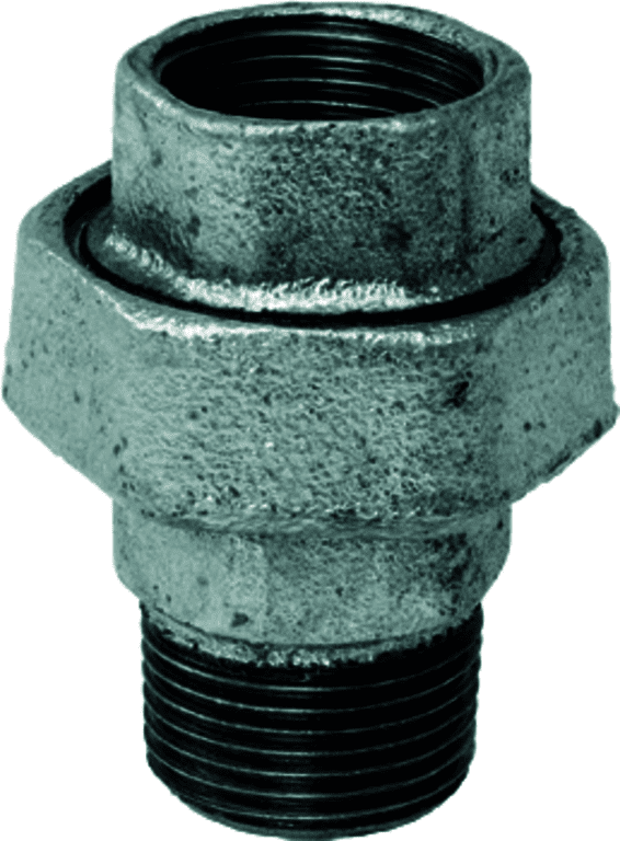 gebofittings Temperguss Gewindefittings 331 - Verschraubung flach 2", verz. gebofittings Temperguss Gewindefittings 331 - Verschraubung flach 2", verz.