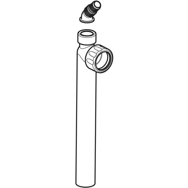 Geberit Anschlussbogen mit Schlauchanschluss d19-23