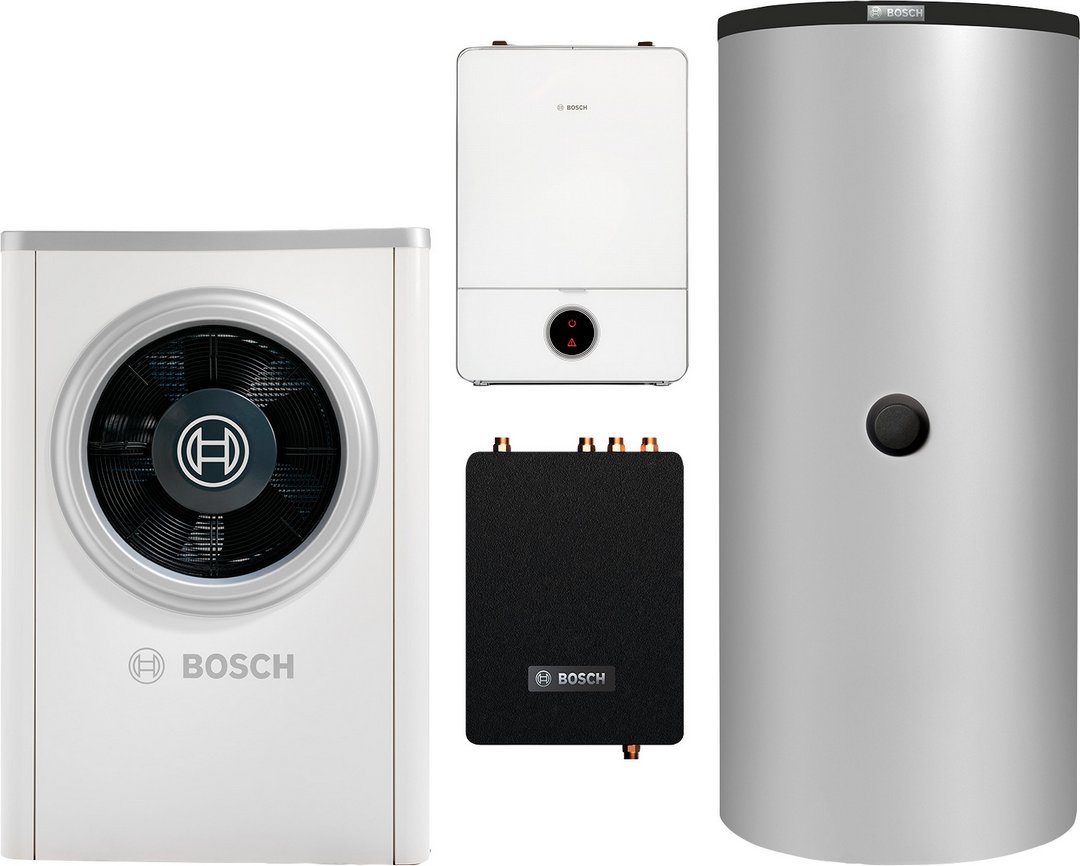 BOSCH Luftwärmepumpen-Paket BOPA CS720 CS7001iAW 17 OR, AWE17, FF20, BHS 1000-6