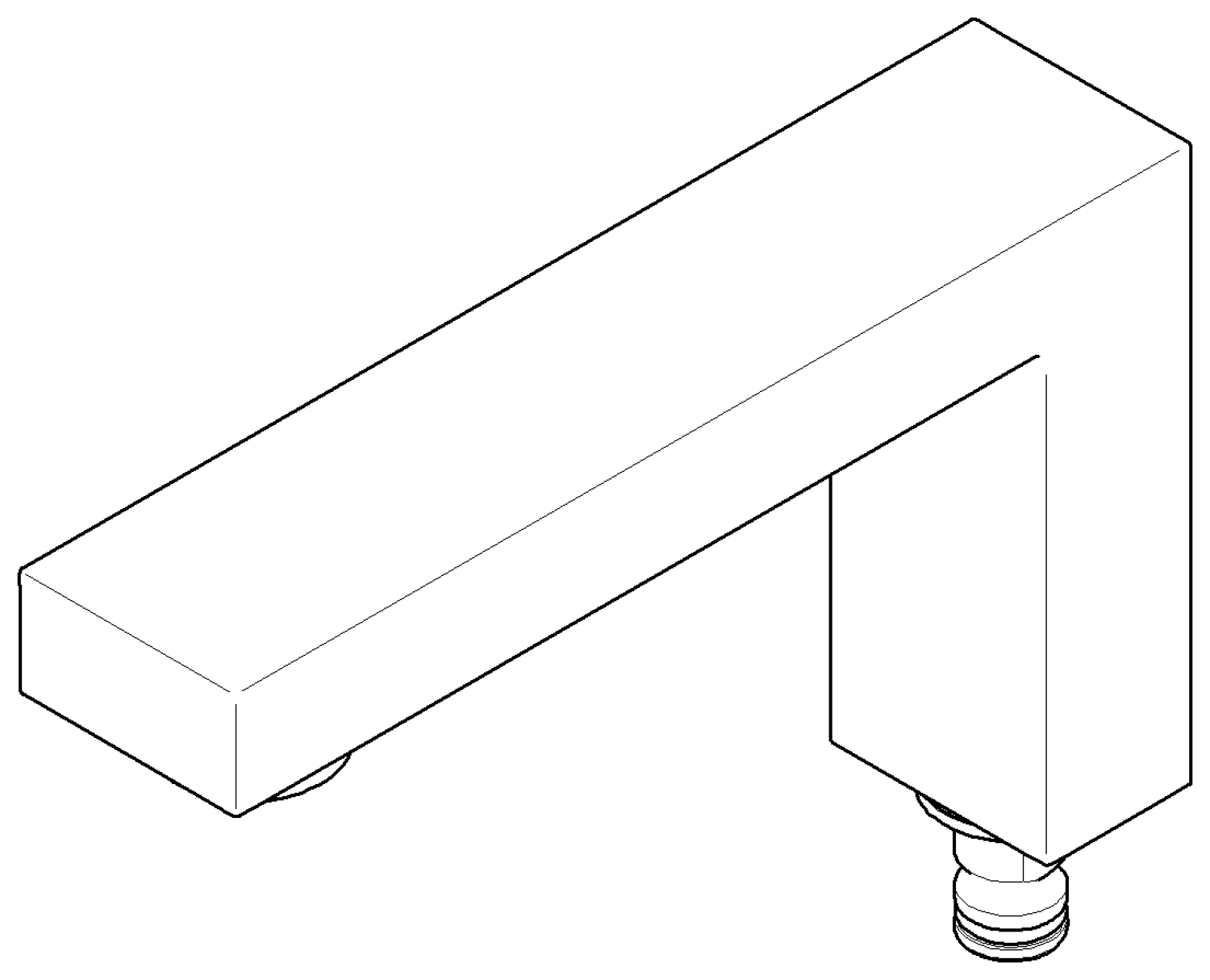 DO Auslauf ERSATZTEILE 90110619102 157 x 91 x 36 mm, 7 l/min. Platin gebürstet