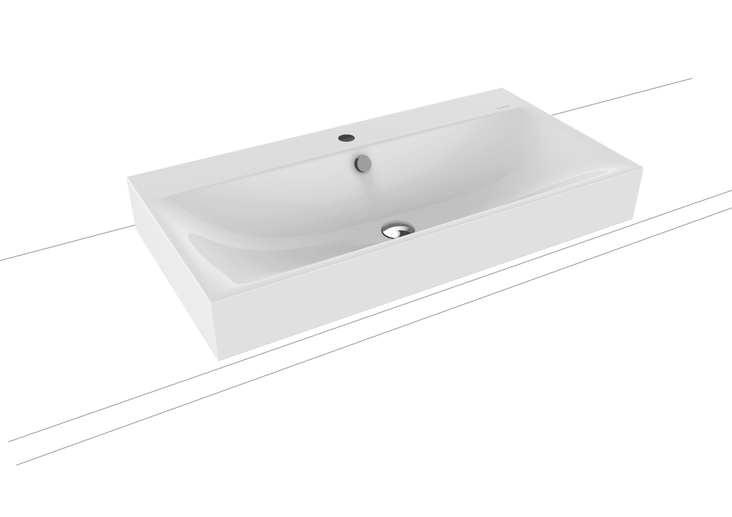 KA WB SILENIO Mod.3043,900x460mm,alpwe, PEFF,AD,m. 1HL,mÜL,chr