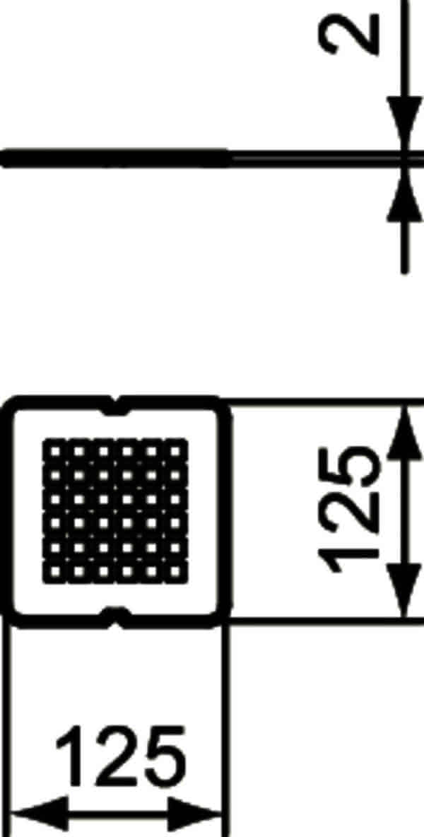IS Ablaufabdeckung Ultra Flat S, Quarzgrau