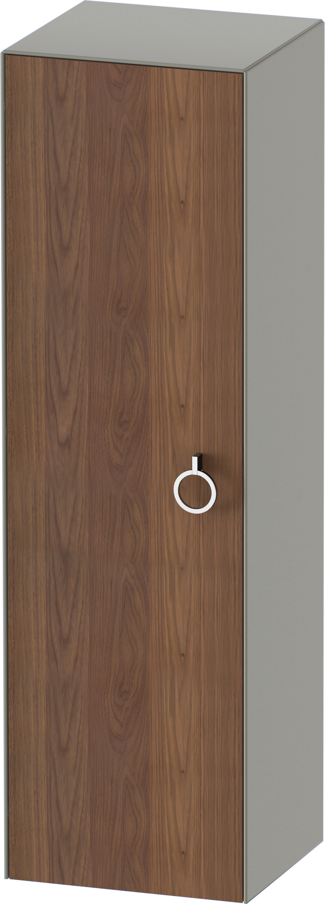 Duravit Halbhochschrank White Tulip,m.Griff TA l,1320x400x360,A.Nussb.M./St.gr.Sdm