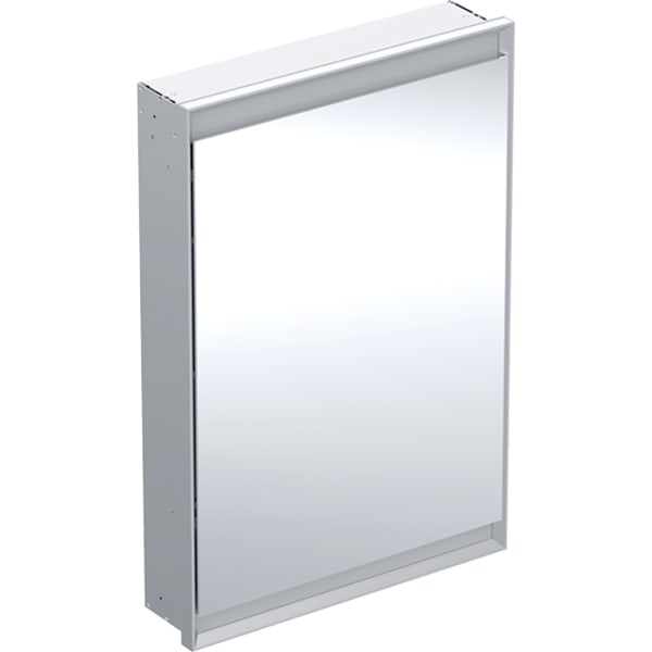 Geberit ONE Spiegelschrank mit ComfortLight 1 Tür li, UP-Mont., 60x90x15cm, alu.