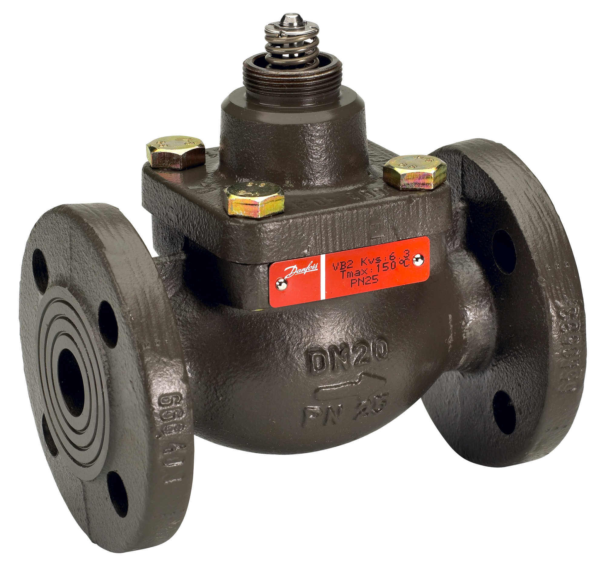 Danfoss Durchgangsventil VB2 DN20 Kvs 6,3, PN25, GGG40,3, Flansch