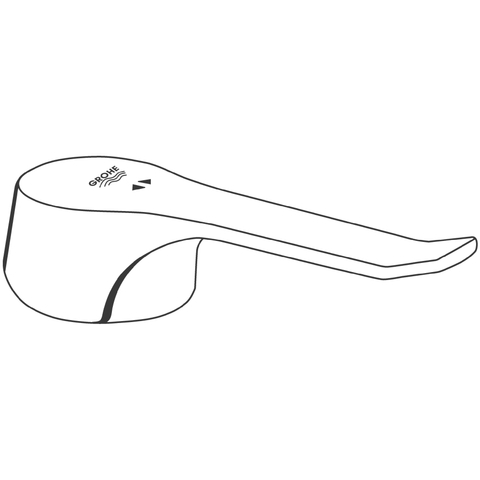 GROHE Hebel 46259 L:120mm für Euroeco Special Wandbatterie chrom