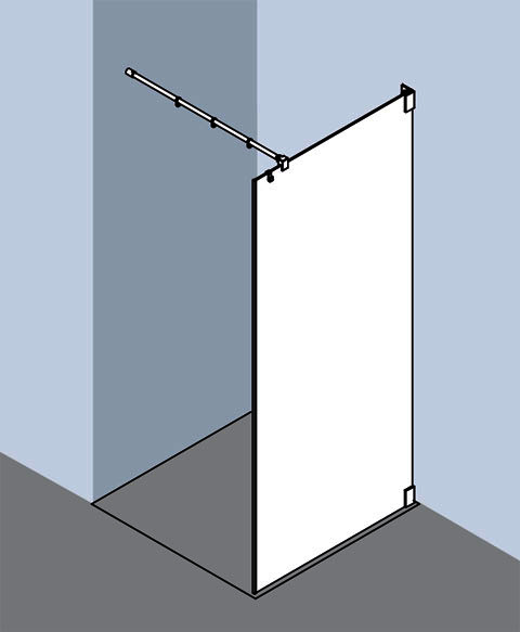 KR Kermi WALK-IN FILIA TWF 0800x 2000 GAK: 800 SIHG ESG klar Clean