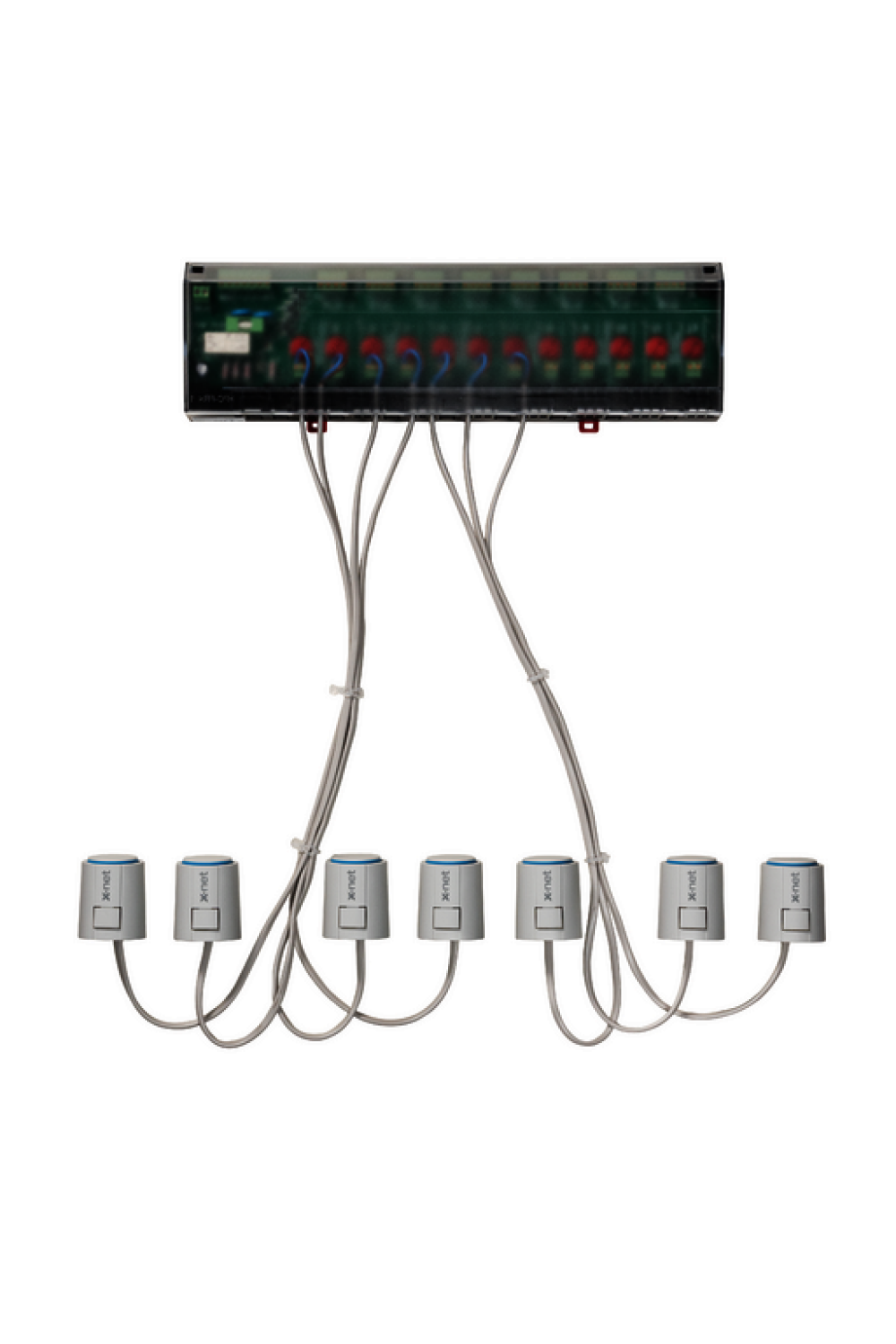 Kermi x-net ready line 12 fertig verdrahtet, für zwölf Heizkreise