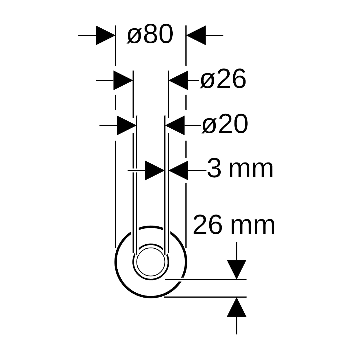 Geberit Mepla Systemrohr ML, rund vorgedämmt d26 L15m, Dämmung 26mm