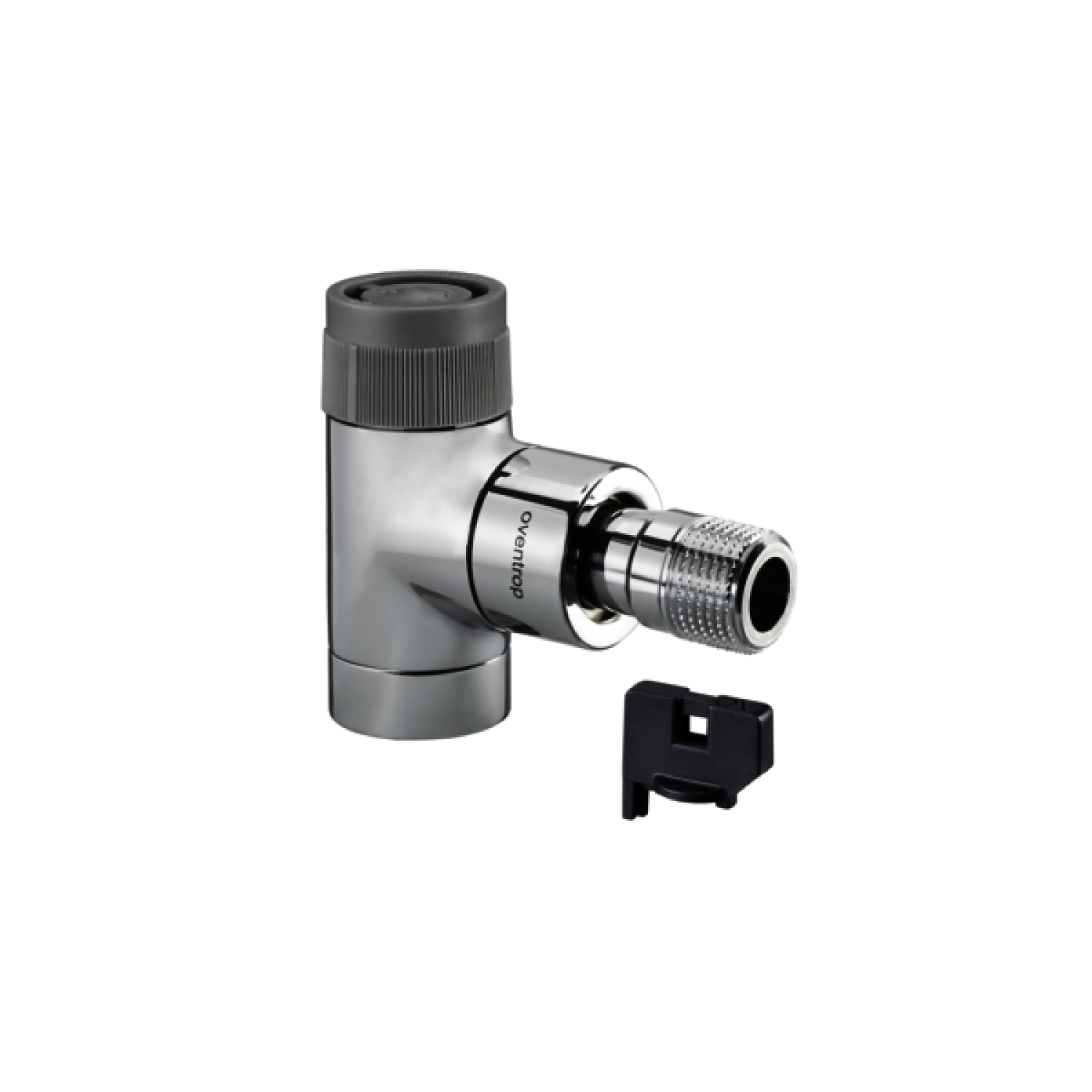 OVENTROP-Thermostatventil "EQ" DN15, Eck, verchromt, mit "Q-Tech"