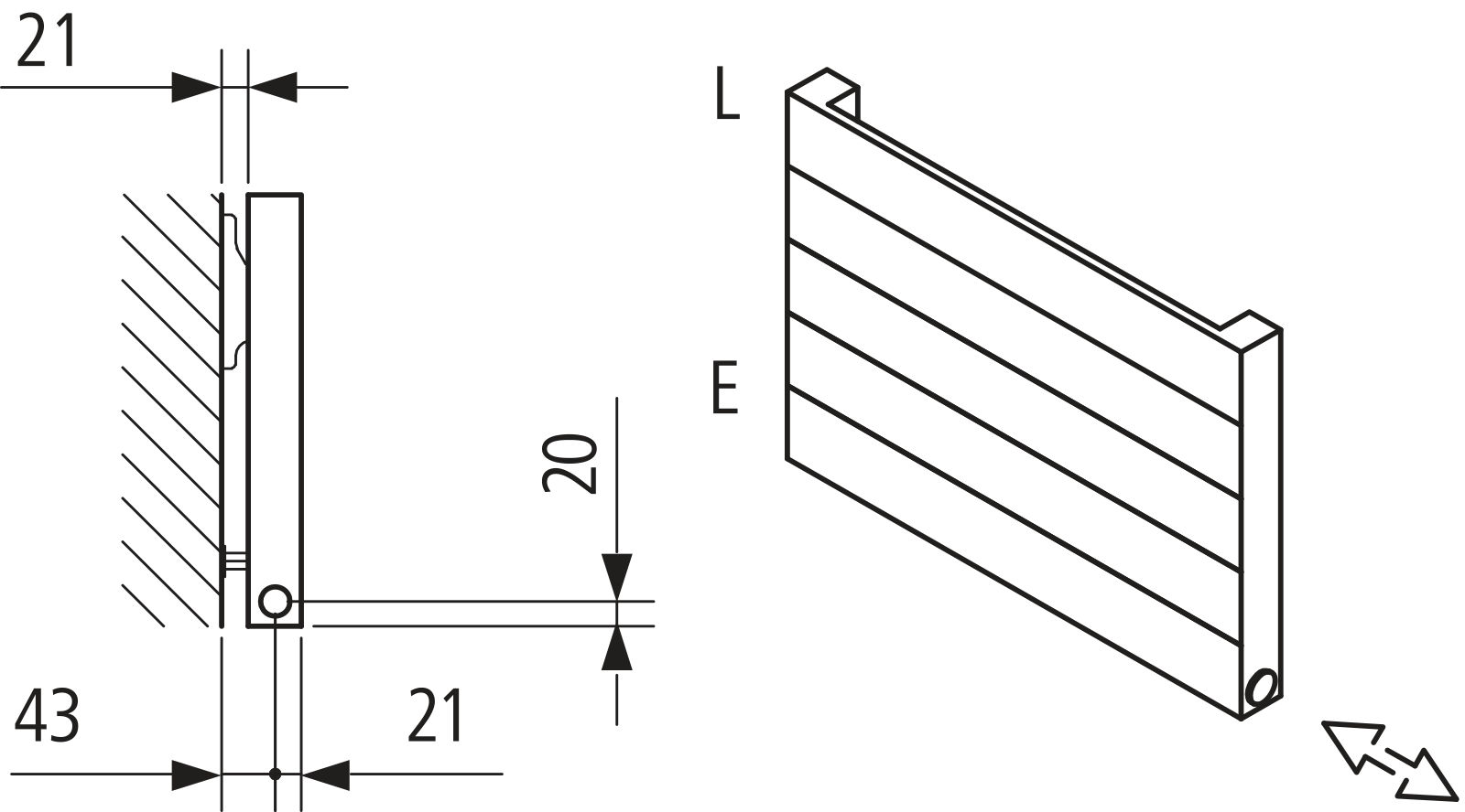 Kermi Heizwand HHN Typ10 BH910x43x700mm QN641, RAL9016, 6bar, o. Abd, ANB12