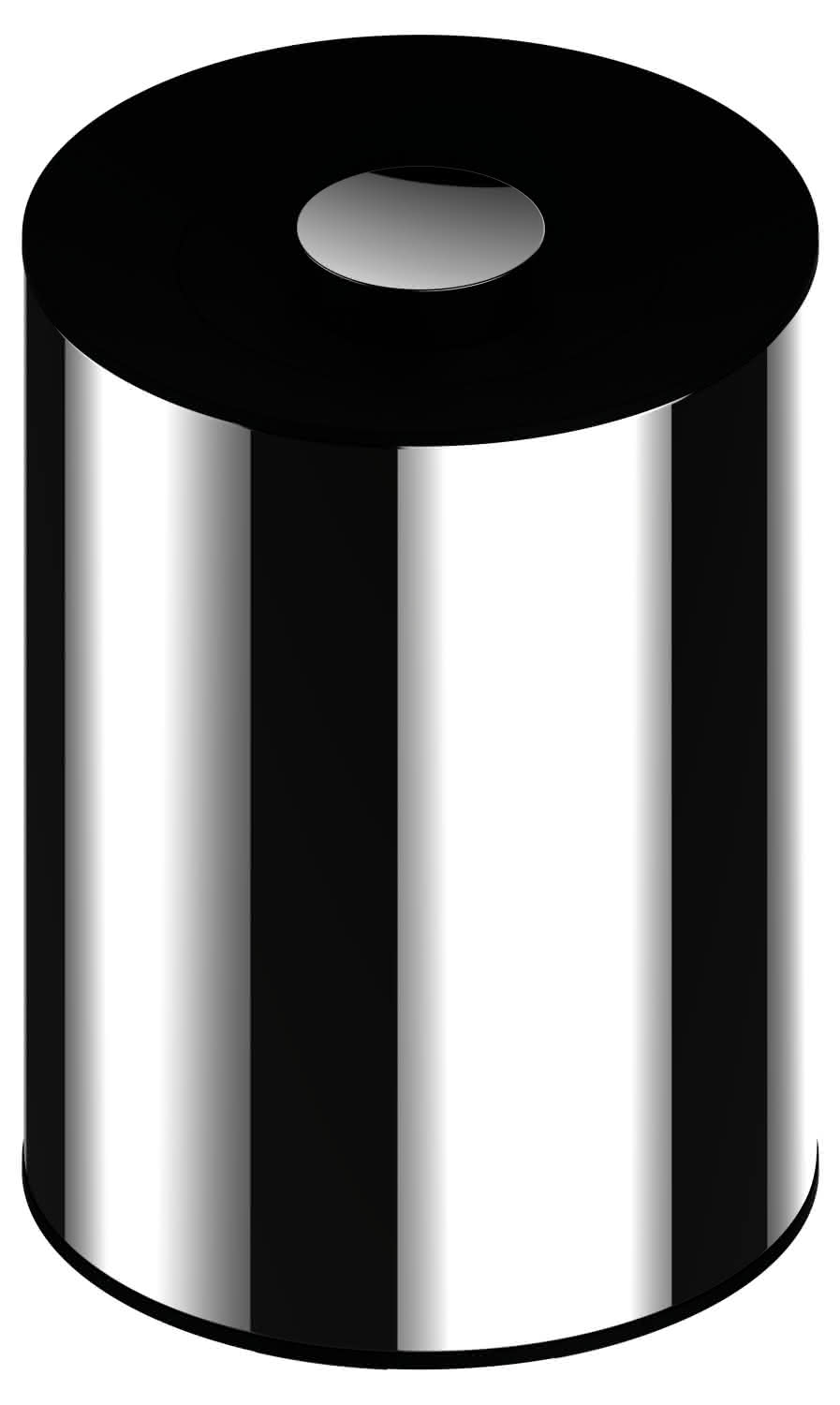 KEUCO Abfallbehälter Universalartikel 04989 Aluminium lackiert/schwarzgrau