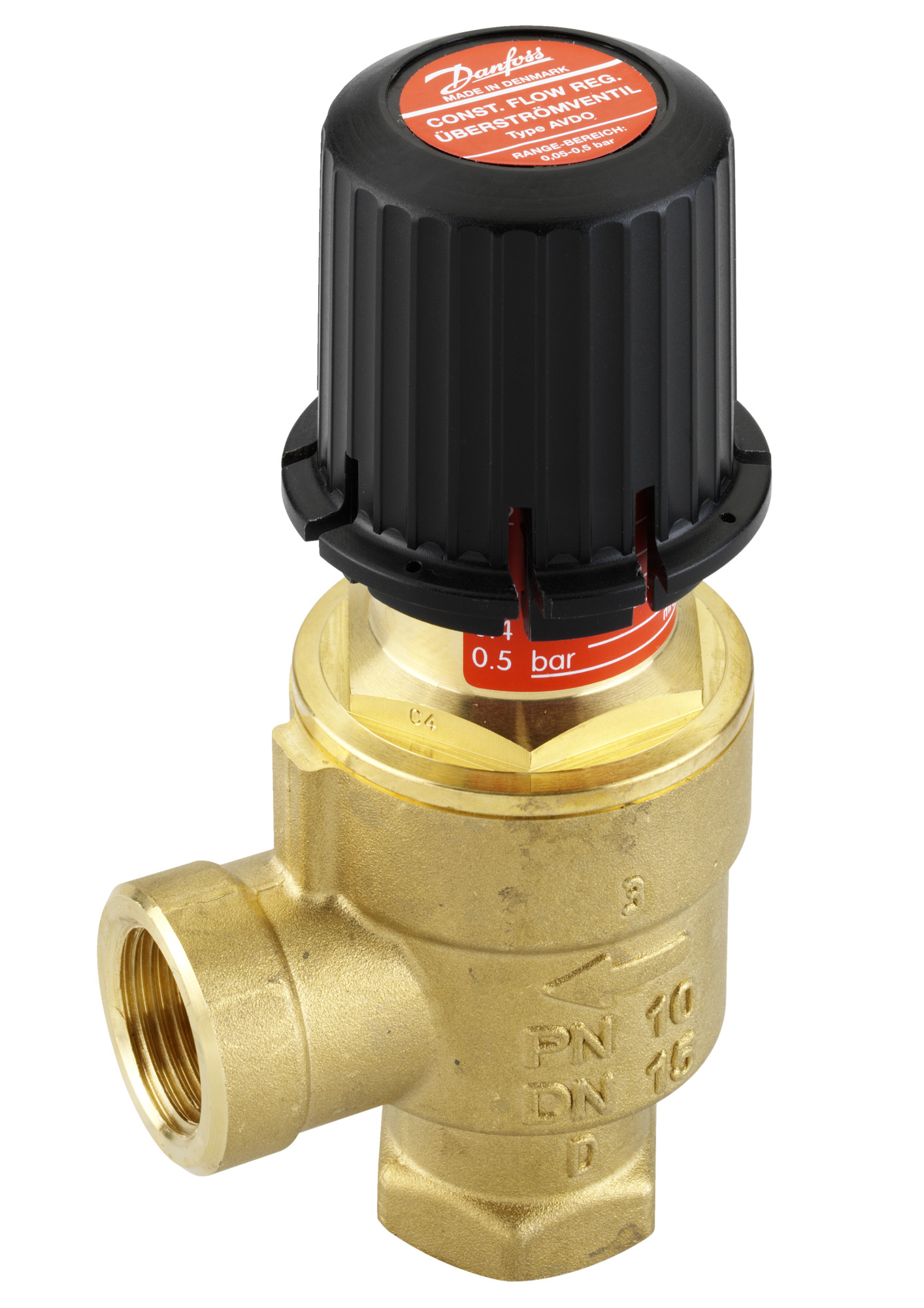 Danfoss Überströmventil AVDO 15 Rp 1/2, ECK, Innen-Muffengewinde