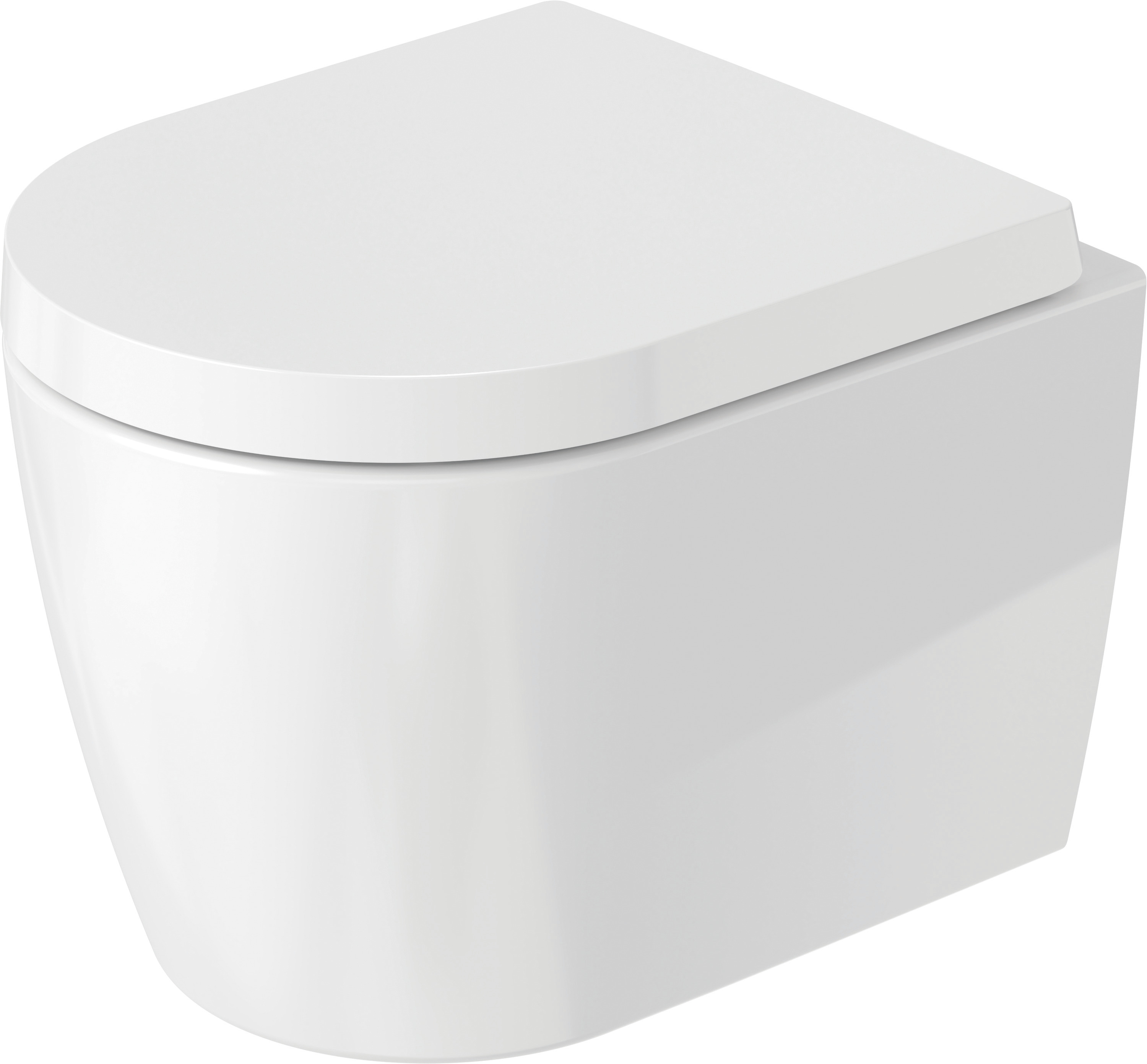 DU Wand-WC ME by Starck Compact 480 mm Tiefspüler, rimless, Durafix, weiß