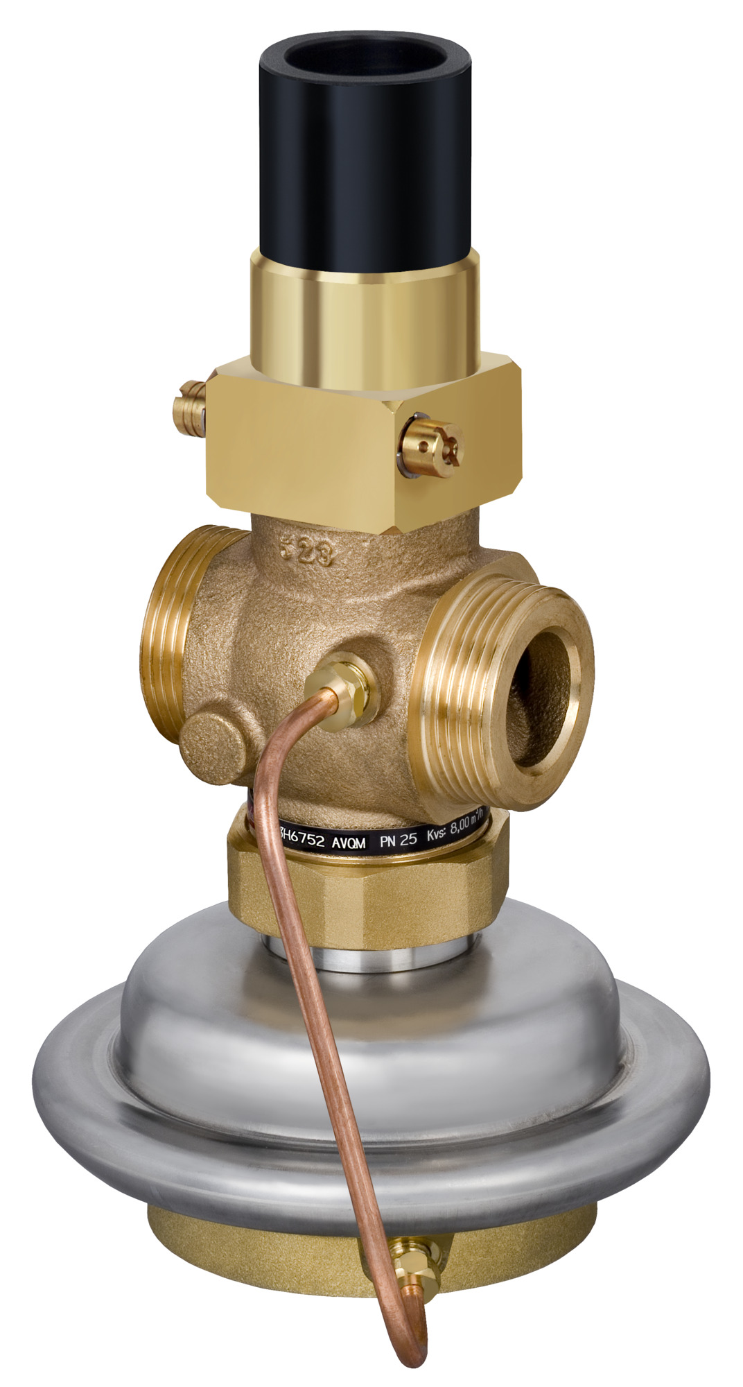 Danfoss Vol.-stromregl. mit Stellv. AVQM DN25, Kvs 8,0, PN25, RG5, G 11/4 A