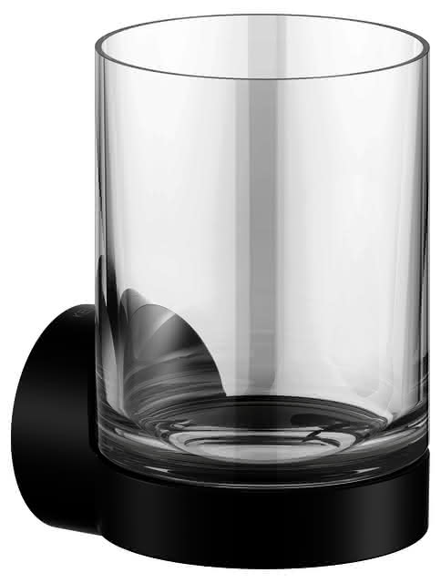 KEUCO Glashalter Collection REVA 12850 mit Echtkristall-Glas sw-matt