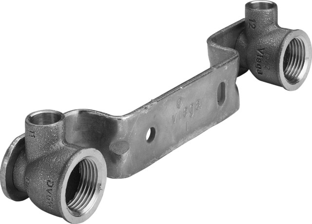 Viega Montageeinheit Gemini 94476.0 in 15mmxRp1/2x150mm Rotguss