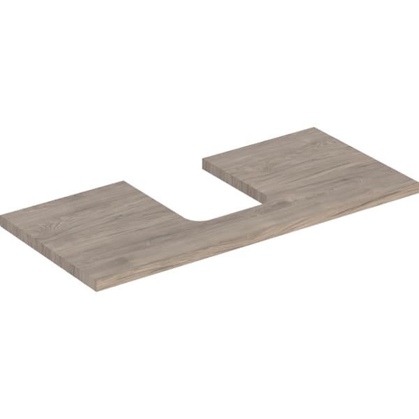 Geberit ONE WT-Pl. Aus mi. f. AWT Schalenform 105x3x47cm, Nussbaum hickory