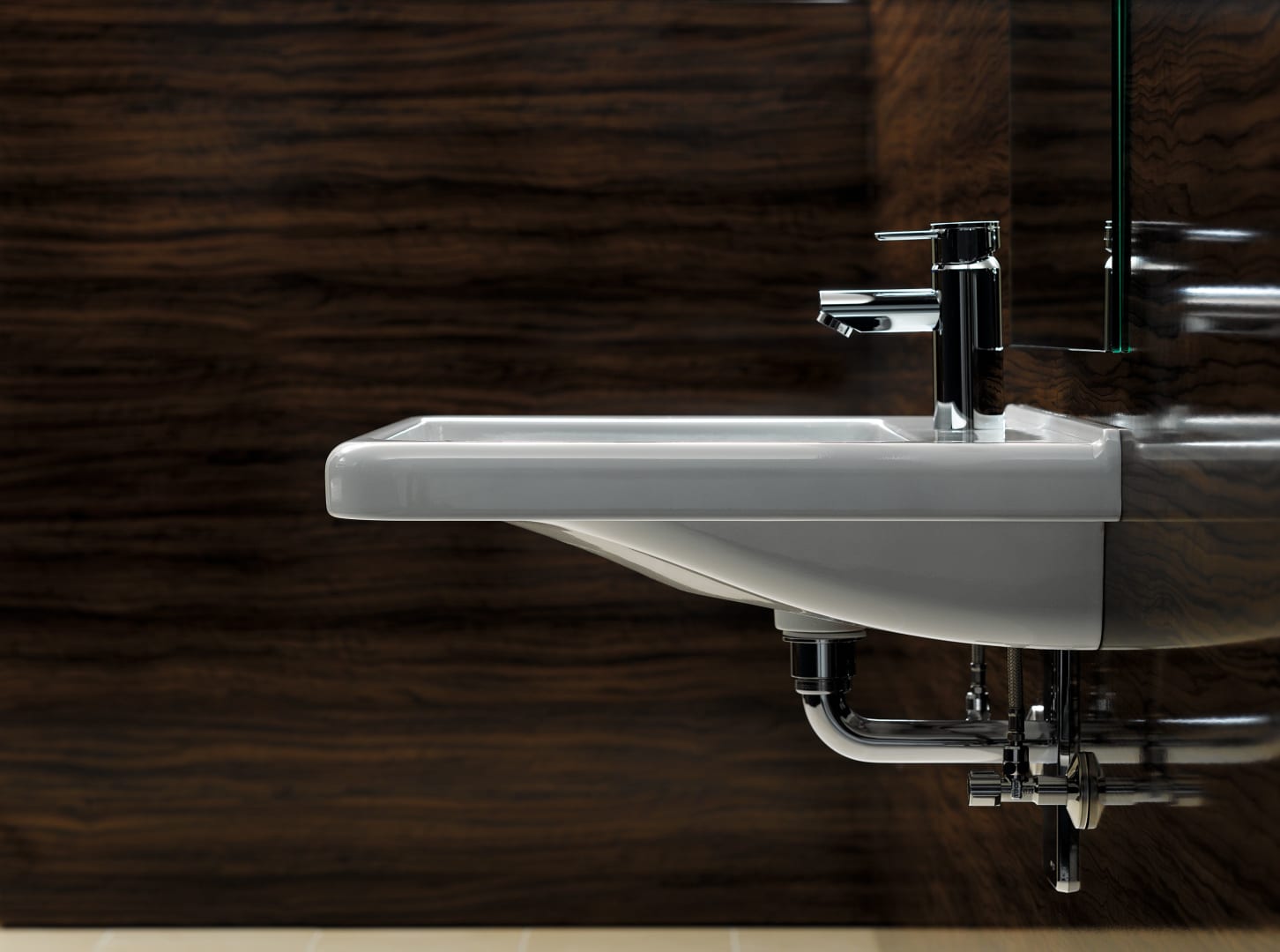 Geberit Renova Comfort WT eckig, barrierefrei 60x55cm, m. Hl., m. Ül., weiß, KeraTect