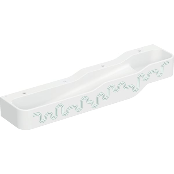 Geberit Bambini Spiel/Waschlandschaft B:180cm 4 Waschpl., tieferes B li, 4 Hl., grün
