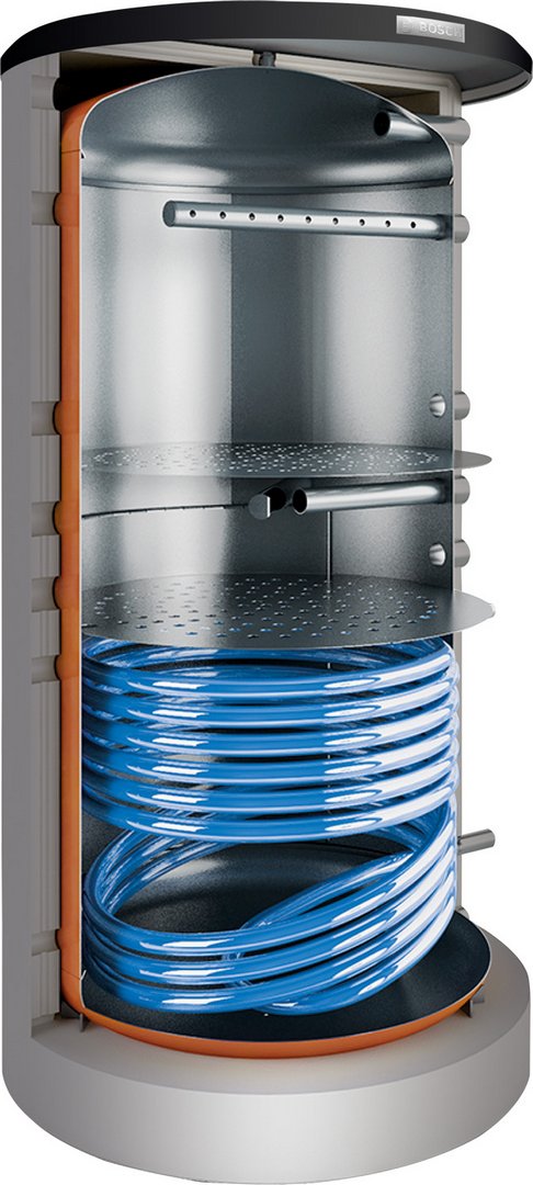 BOSCH Pufferspei. STORA BSH 750-6 ERZ 1B für Wärmepumpen, 1820x1030, 750L, silber