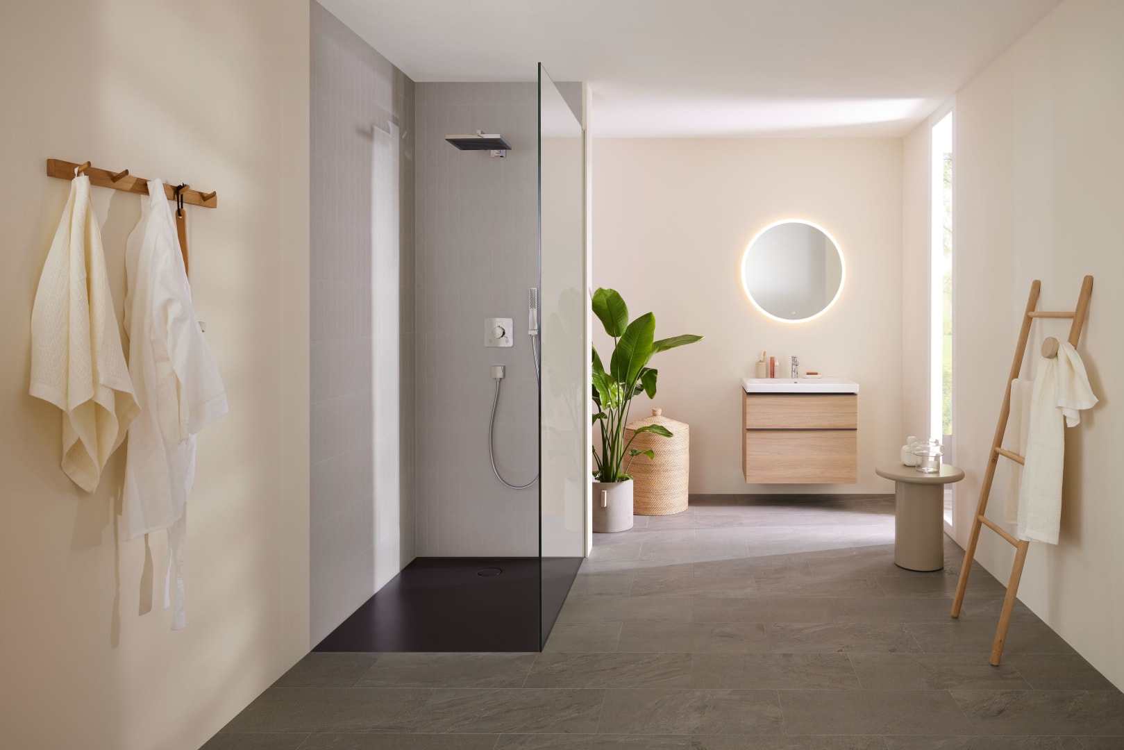 Geberit CleanFloor30 Duschfläche 120 x 90 cm integriert, mit Dichtvlies, graphit matt