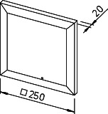HELIOS Ventilatoreinsatz mit Fassade ELS-VNC 100, 100 cbm/h, Nachlauf/Interv