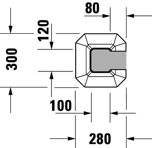 DU Standsäule 1930 für 043880 und 043870, weiß