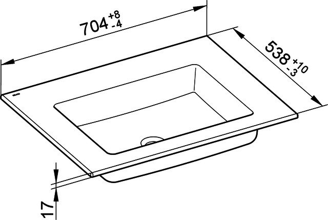KEUCO Keramik-WT Royal 60 32140, ohne Hahnlochbohrung, weiß
