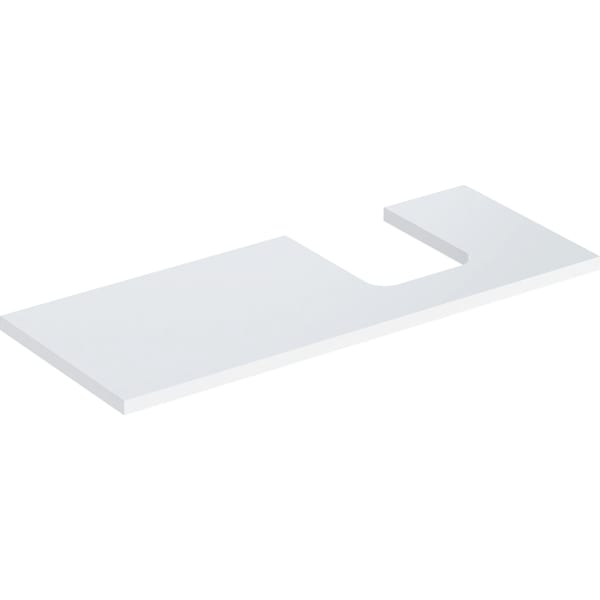 Geberit ONE WT-Pl. Aus re für AWT Schalenform 120x3x47cm, weiß hgl.