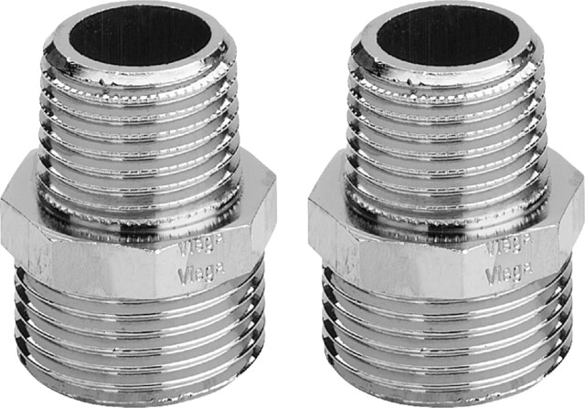 Viega Adaptersatz 1022.6 in G1/2 Messing vernickelt