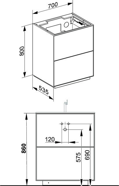 KE WUB Standm. Edition Lignatur 33340 Ker.-WT 2 Ausz. Eiche wi.