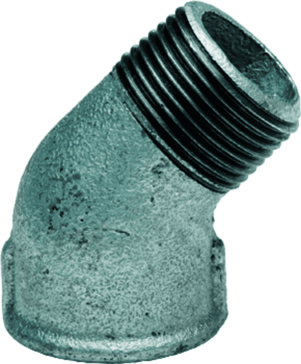 gebofittings Temperguss Gewindefittings 121 - Winkel 45 - 1 1/4", verzinkt gebofittings Temperguss Gewindefittings 121 - Winkel 45 - 1 1/4", verzinkt